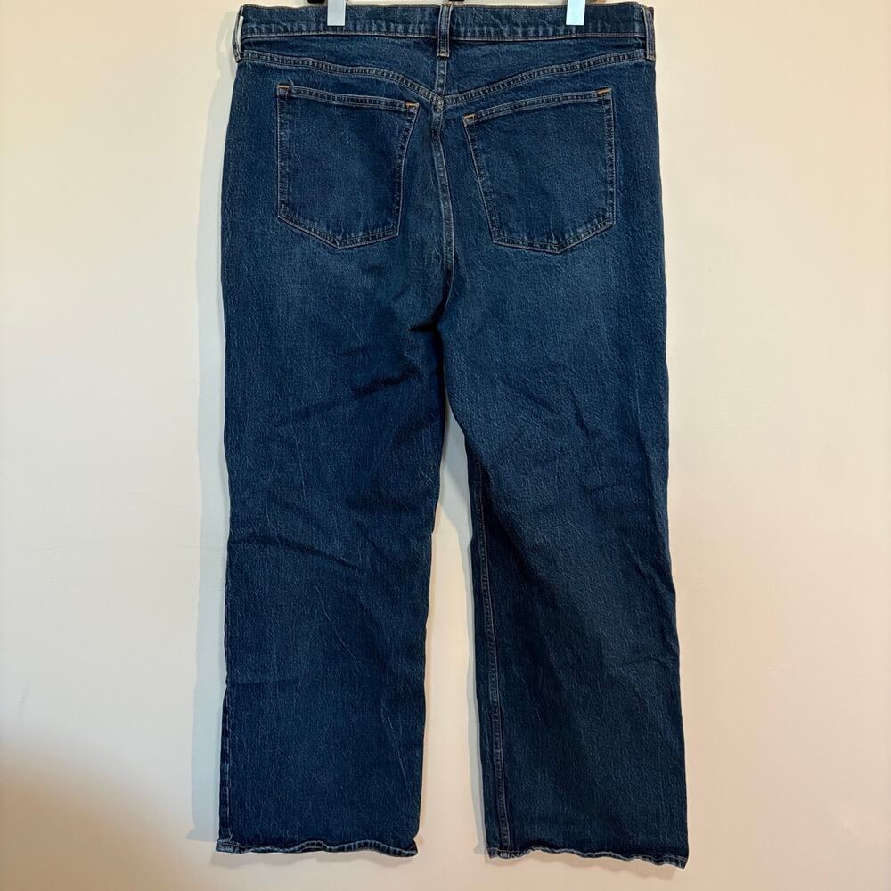 Abercrombie & Fitch Mens 34 Regular High Rise 90s Relaxed Dark Wash Blue Jeans